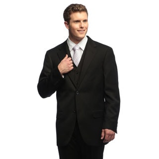 Dockers Men's Herringbone Black Solid Suit Separates Coat-Image