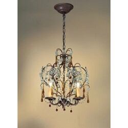 Ella 3-light Dark Rust Mini Chandelier