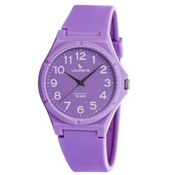 Laurens Italian Design Children's Purple Rubber Analog Watch