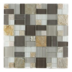 ICL P-2150 Glass Marble Mix Mosaic Tiles (Case of 11)