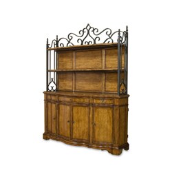 Metal Antique Wood Shelves Deck