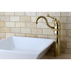 Polished Brass Faucet and Vitreous China Sink