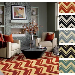 Classic Chevron Area Rug (5' x 8')