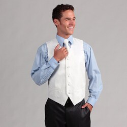 Ferrecci Men's White 4-piece Vest Set