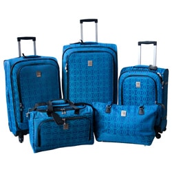 Jenni Chan Links 5-piece Fashion Spinner Luggage Set