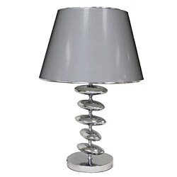Casa Cortes Wilshire 23-inch Silver Table Lamps (Set of 2)