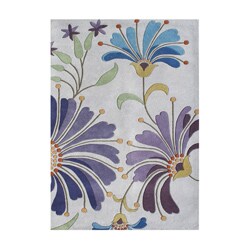 Alliyah Hand Made Eastern Light Purple New Zealand Blend Wool Rug 9' x 12'