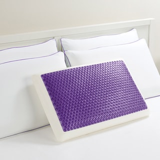 Comfort Memories Gel Purple Bubble Bed Pillow