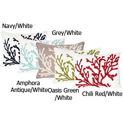 Dory Coral Towel Stitch Pillow