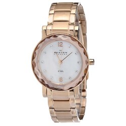 Skagen Women's Rose-gold Steel Link Bracelet Watch