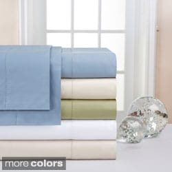 Pointehaven Supima Cotton 600 Thread Count Sheet Set and Optional Pillowcase Separates