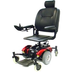 Intrepid Red Mid-Wheel Power Wheelchair