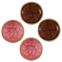 Amrita Singh Goldtone Resin Cabochon Stud Earrings