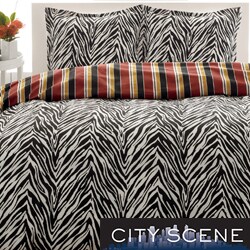 City Scene Safari 3-Piece Duvet Cover Set