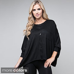 Stanzino Women's Button Front Dolman Shirt