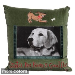 Holiday Pet Photo Memory Velvet Pillow