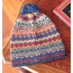 Alpaca 'Indigo Winter' Hat (Peru)-Image