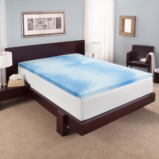Hot Deal Bodipedic Essentials 2-inch Swirl Gel Memory Foam Mattress Topper