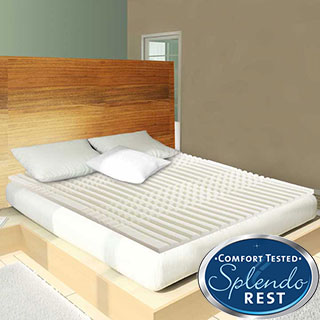 Splendorest Ultimate 2-inch Comfort Cool Channel Memory Foam Mattress Topper