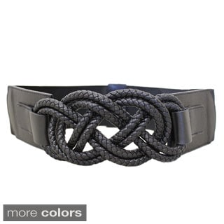 Women's Braided Knots Stretch Designer Belt
