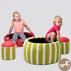 Christopher Knight Home Dottie Kids' Nesting Storage Ottomans (Set of 3)