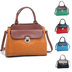 Dasein Soft Matte Croco Texture Satchel