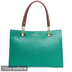 London Fog Harper Lizard Embossed Tote Bag