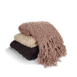 Cashmere Showroom Novelty Boucle Throw