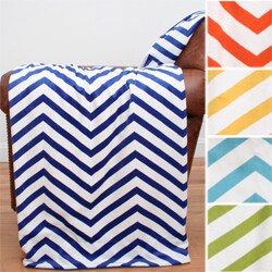 Large Chevron 50 x 60 Microplush Throw