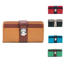 Dasein Women's Color-blocked Bi-fold Wallet