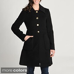 Tahari Petite Cobalt Size 2 Wool-blend Walking Coat