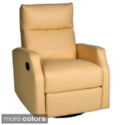 Sidney Bonded Leather Swivel Glider Recliner