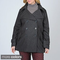 Latte by Coffeeshop Women's Plus-size Peacoat