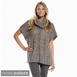 Elan Women's Chain Link/ Ribbed Knit Sweater