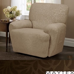 Maytex James Leaf 4-Piece Recliner Slipcover-Image