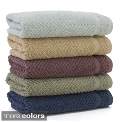Authentic Herringbone Weave Hotel and Spa Turkish Cotton 4-pc Hand Towel Set