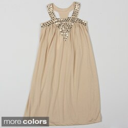 Paulinie Collection Girl's Studded Detail Dress