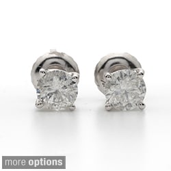 Auriya 14k White Gold 1 to 3ct TDW Clarity-enhanced Diamond Earrings (I-J, I2-I3)