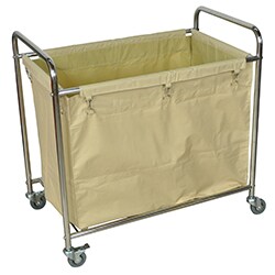 Luxor Heavy-Duty Rolling Industrial Laundry Storage Cart