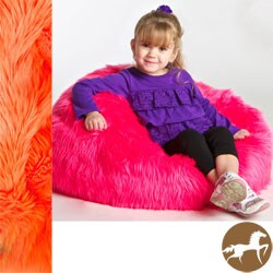 Christopher Knight Sullivan Children's Faux Fur Bean-bag Lounge Chair