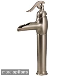 Water Creation Water Pump Style Vessel Faucet with Waterfall Spout