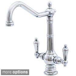 Water Creation Single Hole Elegant Spout Bathroom Faucet