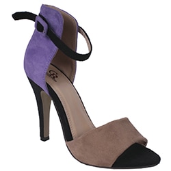 Cape Robbin by Beston Women's 'Oliva' Purple Two-tone Heel