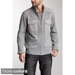 X-Ray Jeans Men's 'Zack' Mixed Media Sweater
