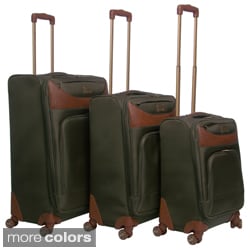 Caribbean Joe 2671 'Castaway' 3-piece Spinner Luggage Set