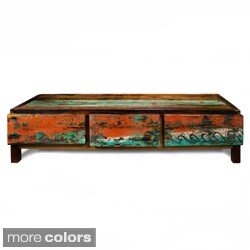 Ecologica Three-Drawer Hardwood TV Stand