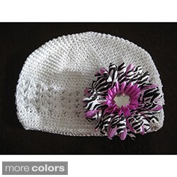 Bobitty Boo Crochet Zoe Hat in Lavander or Blue