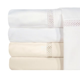 Grand Luxe Egyptian Cotton Payton 1200 Thread Count Sheet Deep Pocket Separates and Pillowcase Pair Separates-Image