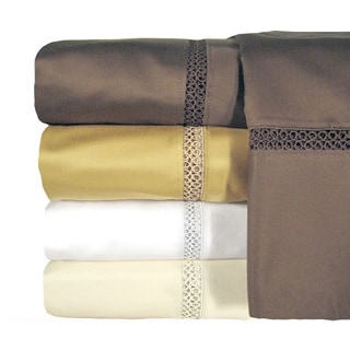 Grand Luxe Egyptian Cotton Payton 800 Thread Count Deep Pocket Sheet and Pillowcase Pair Separates-Image