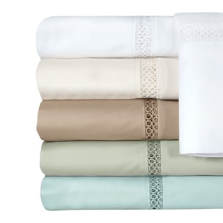 Grand Luxe Egyptian Cotton Payton 300 Thread Count Deep Pocket Sheet or Pillowcase Pair Separates-Image